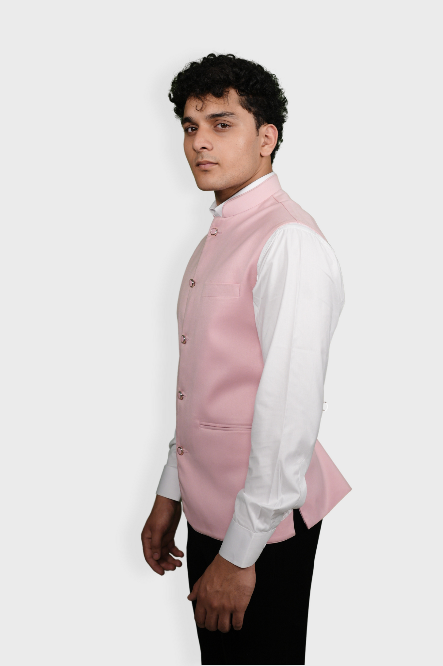 Pink Nehru Jacket