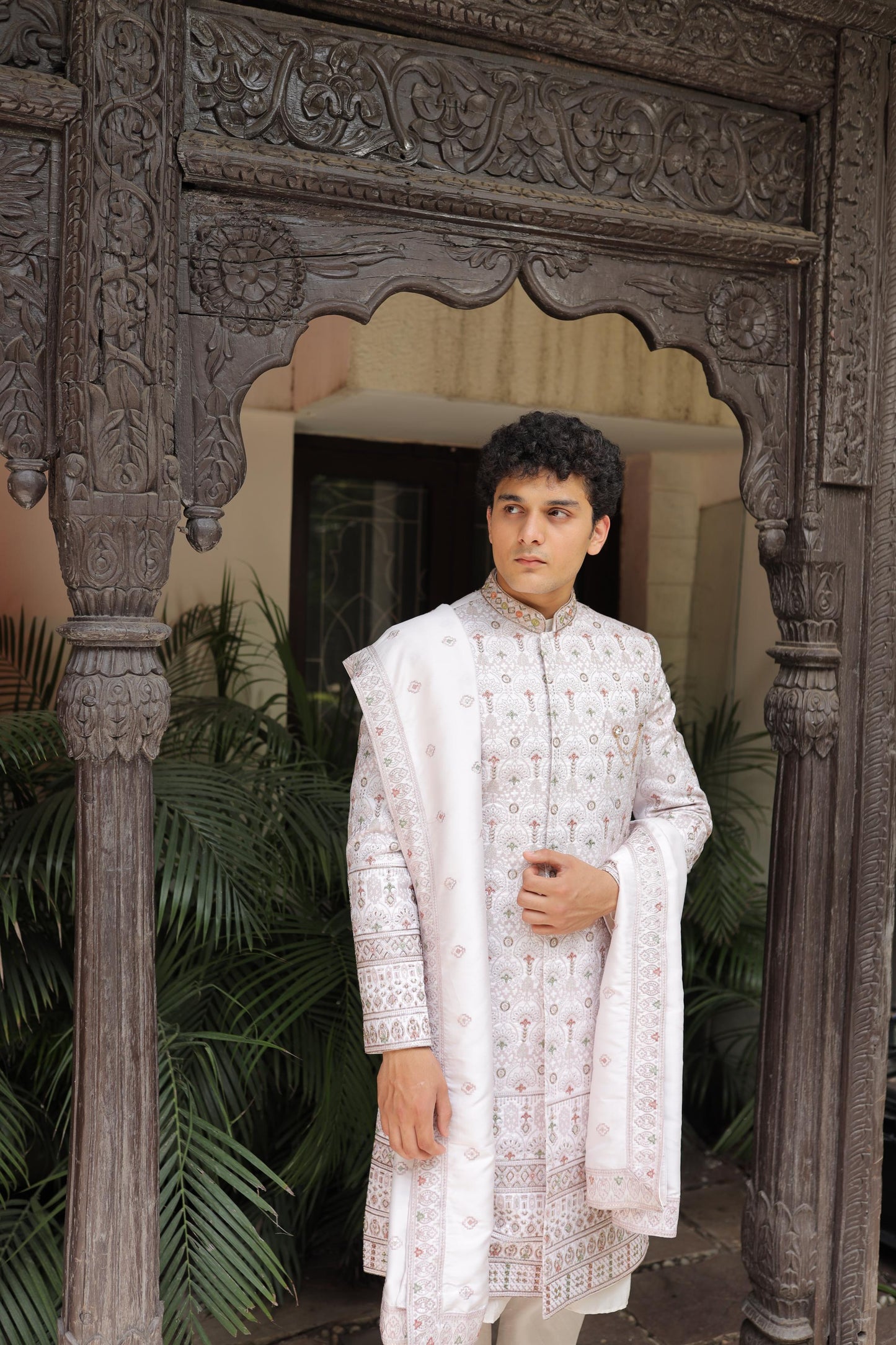 Designer Embroidered Sherwani for Groom