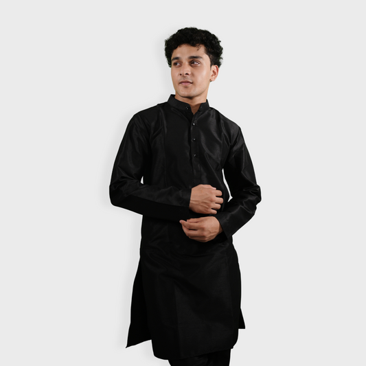 Midnight Black Kurta