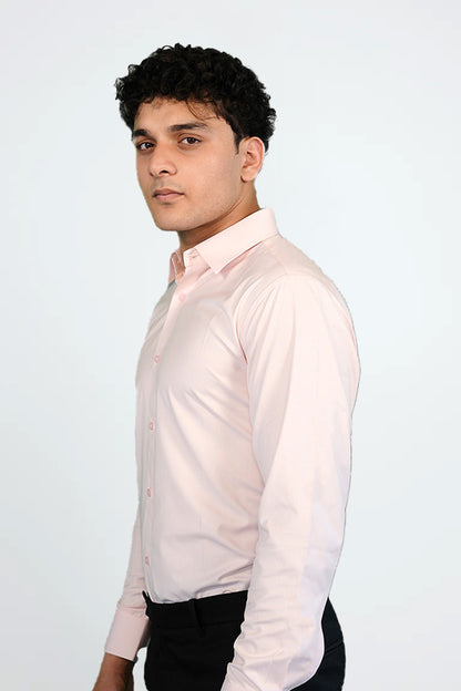 Baby Pink Cotton Shirt