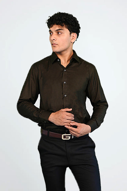 Forest Green Cotton Shirt