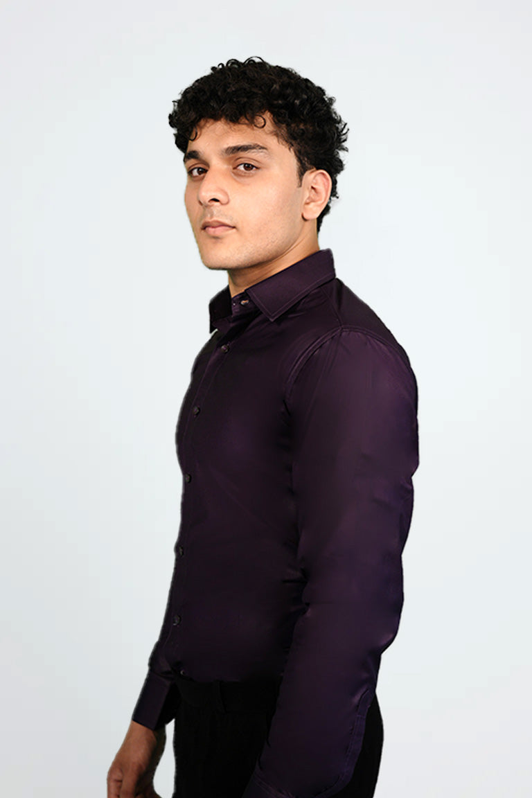 Purple Cotton Shirt