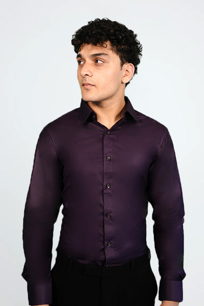 Purple Cotton Shirt