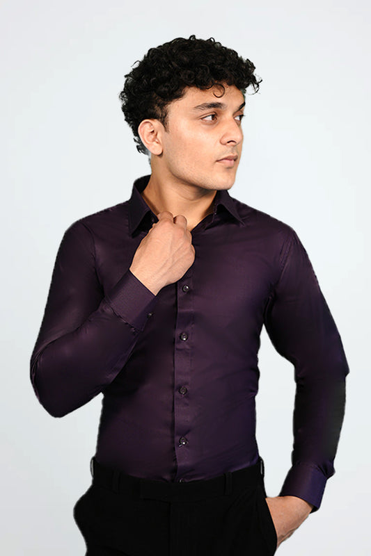 Purple Cotton Shirt